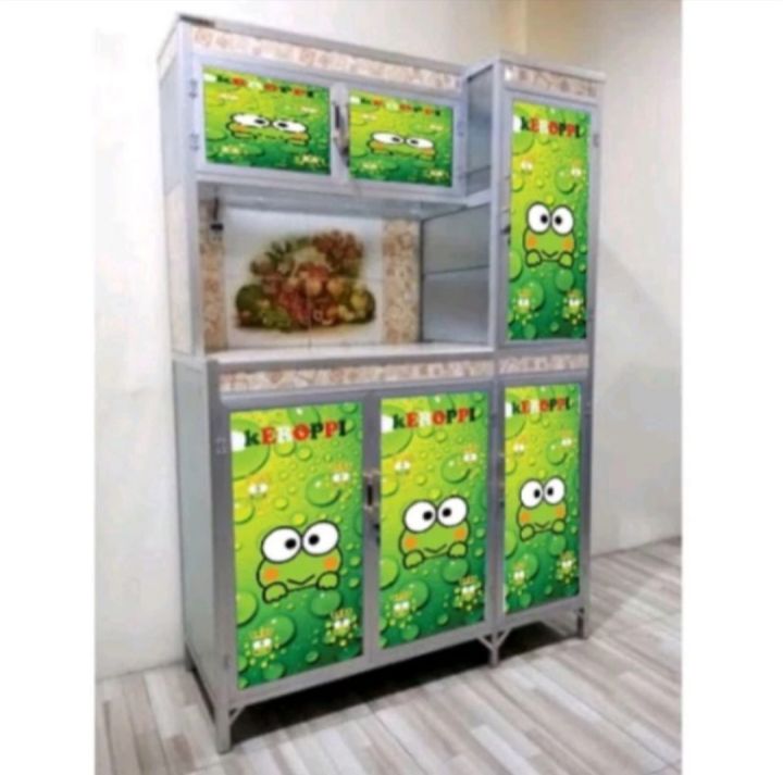 Sticker Di Rak Stiker : Rak Piring 6Pintu / Rak piring Custem /Rak piring Motif ...