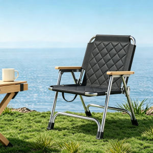 Portable Stainless Steel Folding Chair for Camping and Home