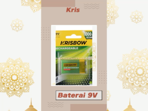 Krisbow Ni Mh Rechargeable 250MAH Baterai 9V Btarai Kotak Bisa Dicharge Ulang Bisa Di charge Di Charger Ulang Batrai Bisa Di Cas Battery Kotak Battery Type 9 Volt