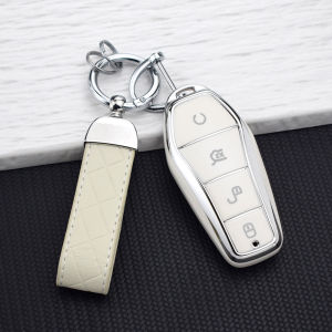 4 Buttons TPU Car Key Case Protect Cover for BYD Qin Plusdmi Atto 3 Han EV Dolphin Durable Protect Cover Auto Accessories