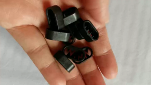 100pcs Lock Ring Stopper Gelang Tiket Lanyard / Ring Close Lanyard Hitam Putih