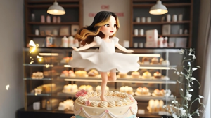 Váy Bé Gái Trắng Xinh 2 Tay Áo Kết Nhiều Hoa - Váy Công Chúa hàng Thiết Kế Cao Cấp Thanh Nhi Fashion TN3822004