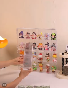 ~SG Stock~ Dustproof & Stackable 12 Grids Blind Box Storage Display Box Figurine Showcase Box Mini Figures Box Doll Display Box Clear Acrylic Display Case Figures Blind Box Action Figures Dustproof Collectibles Showcase POP Mart Figurine Display Box