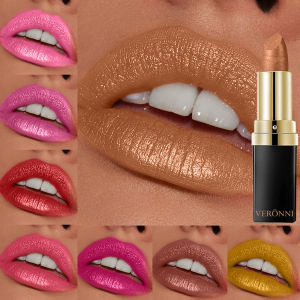 10 สี Glitter ลิปสติก Shimmer Shiny Lipgloss Pearlescent Lip Tint กันน้ํา Long Lasting Diamond Lips Glaze แต่งหน้า Cosmeti