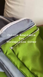 3 PCS THROW PILLOW COVER (17X17 ZIPPER) PLAIN COLOR