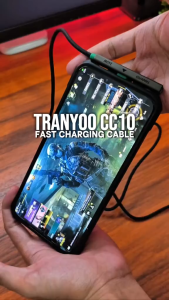 TRANYOO CC10 240W Angled Stand Data Cable 90° Fast Charging Elbow Gaming Cable Foldable Phone Stand For Huawei Samsung Oneplus Xiaomi Realme Honor OPPO VIVO Tablet Laptop Elbow Stand Cables