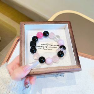 แฟชั่นคริสตัลธรรมชาติผู้หญิงใหม่ธรรมชาติ Duobao คริสตัลหินสร้อยข้อมือสร้อยข้อมือการออกแบบดั้งเดิมสร้อยข้อมือแสงจันทร์สร้อยข้อมือคริสตัลสีชมพูธรรมชาติ