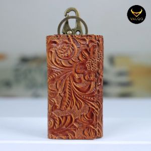 [VALQO] Gantungan Kunci Dompet STNK VRIO Kulit Sapi Untuk Mobil & Motor