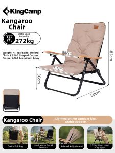 Kingcamp | Foldable Outdoor Chair High Backportable All Season