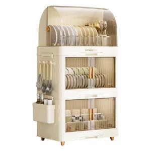MEIZHUFU | Covered Double-layer Drying Dish Storage Rack