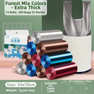 MAIENS | Thick Disposable Plastic Garbage Bags for Home and Office Use
