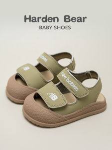Harden Bear Baby Sandals Soft Bottom Learning to Walk Shoes Summer 2025 Infant Anti-Kick Covered Head Shoes for Boys And Girls