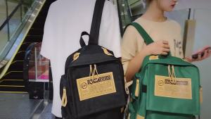 Fashionable New Large Capacity Backpack Korean Version Trendy Casual Student Versatile Simple Letter Travel Computer Bag