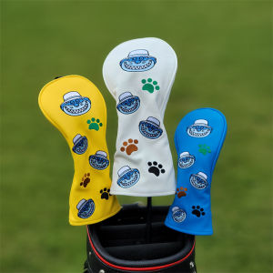 Cat Golf Club 1 3 5 Wood Headcovers Driver Fairway Woods Cover PU Leather Head Covers