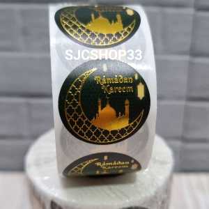 Label sticker idul fitri toples / ramadan kareem / ramadan gold