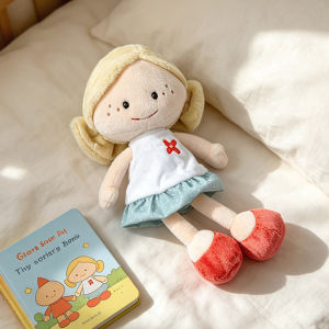 32cm Appease Girl Stuffed Lifelike Doll Huggable Pillow With Clothes Room Decro Kids Birthday Gifts