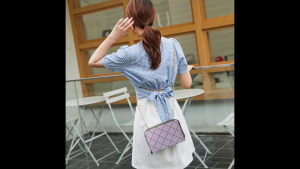 Dompet kulit wanita tas kartu kecil dengan slot gaya Korea modern/Kapasitas besar