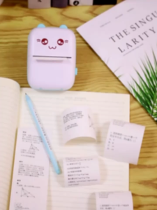 Mini Thermal Printer Bluetooth Wireless Portable Photo Sticker Memo for Phone Android iOS Students Home Office