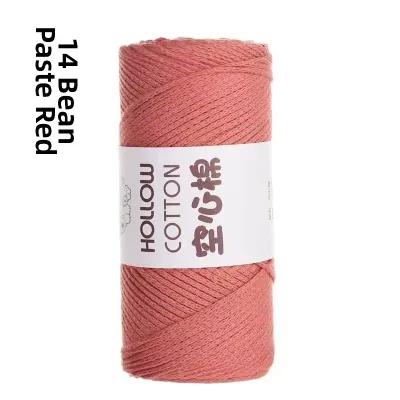 DIY Handmade 2mm Hollow Cotton Yarn Round Thread 2mm