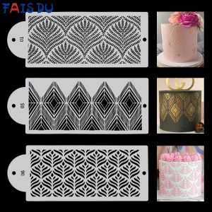 Mi.more Cake Stencils Lace Pattern Motif Batik Stensil Cake Dekorasi Kue Mold