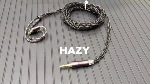KBEAR Hazy 6N Graphene+Copper-Silver Alloy Mixedly Braided Upgrade Cable Plug Earphone Wire MMCX/2Pin Connector 3.5mm/2.5mm/4.4m