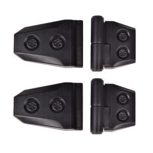 CKEGUO 2PCS For Suzuki Jimny JB74W 2018-2025 car Door Hinge Decoration Cover Black ABS Exterior Accessories