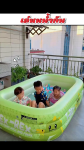 4/4💥 สูง 75 ซม .โปรซัมเมอร์ สระใหญ่มาก สระ3เมตร สีรุ้งรุ่นใหม่ล่าสุด พร้อสูบไฟฟ้า +บอลสีให้ 5 ลูก ! สระเป่าลมใหญ่จุใจสินค้าใหม่ ส่งเร็ว พร้อมถึงมือใน 1-3 วัน 💌 เราส่งด้วยความใส่ใจทุกชิ้น!