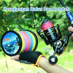 Senar Pancing Kepang Jepang 500m Pancing Laut Kuat Sepuluh Meter Satu Warna Hingga 150kg Kerapu Tuna Braided Fishing Line PE X12 X16