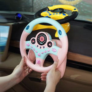 Electric Simulation Steering Wheel Toy With Light And Sound ChildrenS Educational Co-Pilot Children Car Toy Vocal Toy Gift