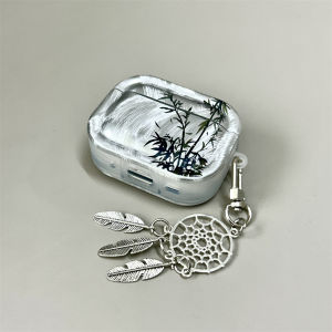 Chinese Style Protective Case for Airpods pro 3 Airpods 4 Apple Earphones Silicone Drip Glue Process Retro Style Digital Accessories