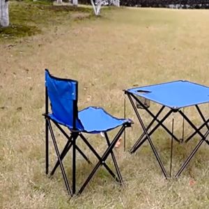 PROMO!! Kursi Lipat Camping Kursi Lipat Outdoor Portable Kursi Gunung + Meja Lipat Type ZHZY-1