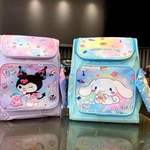 เป้น JIVIVIL Kuromi เป้ของเด็ก รายหรือง มาใช้สำหรับเด็กชาย ลายกล่องเด็ก ดินสอเด็ก และนักเรียนใส่ไปโรงเรียน กระเป๋าด้วย หน้าต่างๆ เพิ่มตรงความสวยงามของเด็ก