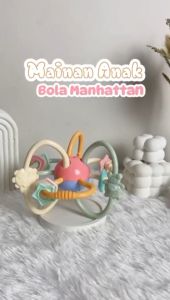 Momosee Baby Rattle Teether Toys Mainan Bola Kerincing Genggam Bayi Mainan Gigitan Bayi WJ0331