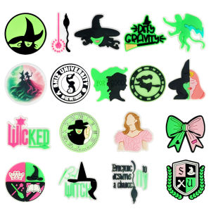 18-50Pcs Wicked Witch Shoe Charms For Slides Sandals PVC Shoe Decorations Accessories For Christmas Birthday Gift Party Favor