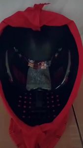 Bandai | In Stock Miles Spider-Man4 1:1 Scale Electronic Mask With Moving Glowing Eyes Cosplay Toy Gift For Boys Gift