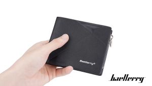 NEW ARRIVAL Mens PU Wallet Business Multi Card Coin Short Men Wallet Dompet Lelaki Kasual Dompet Pendek (W-025)