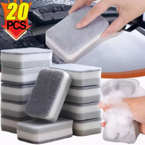 20pcs Dishwashing Sponge Wipe / Double-sided Cleaning Sponge for Kitchen / Non-Scratch Household Sponge Wipes