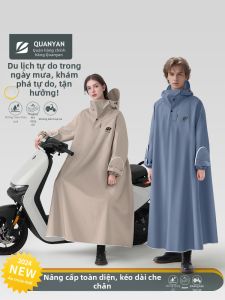 QUANYAN | Adult Electric Scooter Raincoat Waterproof Full-body Rain Poncho