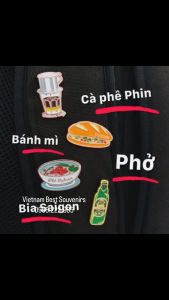 Enamel Pin huy hiệu cài áo du lịch món ăn Việt Nam - Travel Enamel Pins