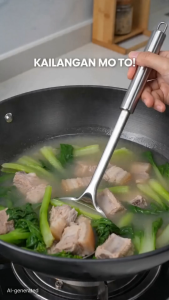 Nipiin Stainless Steel Kitchen Utensils set Thickened Cooking Shovel Frying Soup Spoon Colander Spatula