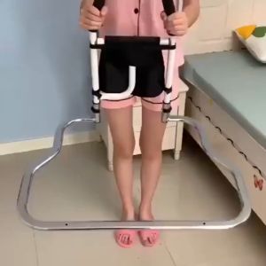 Safety Handle Bed Rail for Elderly Senior with Anchor Strap Iron Plating Bed Assist Bar Handle Safe