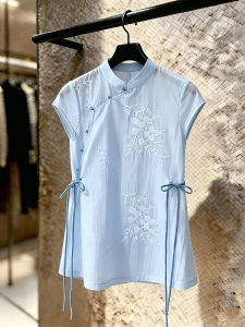 SHUAIYUE | Áo Blouse Cheongsam Kiểu Trung Quốc Mới Dễ Dàng Giảm Cân Mùa Hè