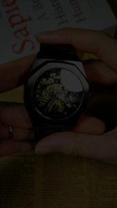 Forsining Classic Skeleton Mechanical Watch for Men Luminous Hands Stainless Steel Strap Business Irregular Automatic Watches