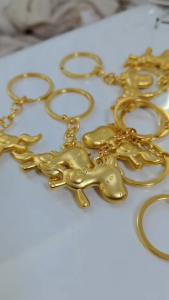 Instant Money Keychain Pendant Horse Year Mascot New Year Pendant Little Golden Horse Yuanbao Wealth Pendant