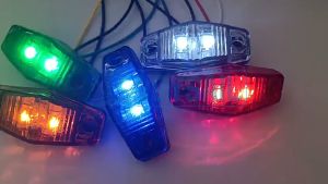 Led Light For Car Truck 24V Rhombus Side Marker Lights External Parking Lamp Taillight 2PCS