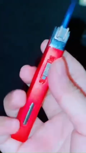 ไฟฟู่ ไฟแช็ค ไฟฟู่เติมแก๊ส พร้อมนาฬิกาในตัว พกพาสะดวก น้ำหนักเบา แบบเติมแก็ส