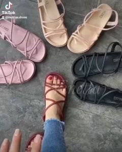 {BISA COD} MS SENDAL WANITA DEWASA TERBARU BALANCE 1990-1A SANDAL GLADIATOR MOTIF TALI SNDAL SELOP KOREA - muthya.shoes