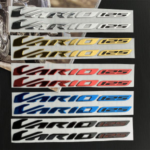 2 cái 3D Honda New Vario 125 biểu tượng với màu đen số Sticker bạc hoặc màu vàng cho trái và bên phải nhựa mềm phụ kiện xe máy miếng dán trang trí decal