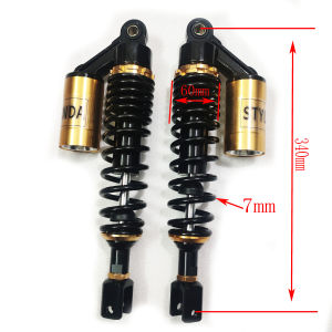 7mm Spring 340mm 350mm 360mm 370mm 380mm 20mm Fork Suspension Motorcycles Shock Absorbers for Honda Yamaha Suzuki Kawasaki