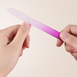 Professional Glass Nail Files Gradient Polished Crystal polishing Nail Files Double Sided Mixed Color Manicure Tools